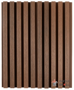 Реечная панель ДПК Narrow Lines, Australian Palisander (коричневая)