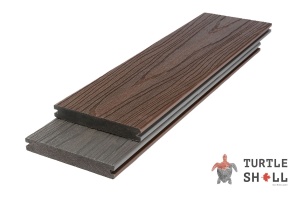 Террасная доска из ДПК Turtle Shell, Solid, Texas Hickory, Co-Extrusion (Dual)