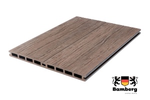 Террасная доска Bamberg Square Fossiled, Brazilian Walnut (Окаменелое дерево) — Black Deck