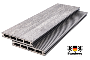 Террасная доска ДПК серая Bamberg Square, English Barnwood (Амбарная доска)