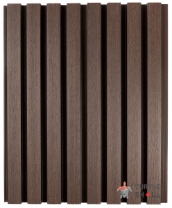 Фасадная (стеновая) реечная панель из дпк Middle Lines, Texas Hickory Co-Extrusion